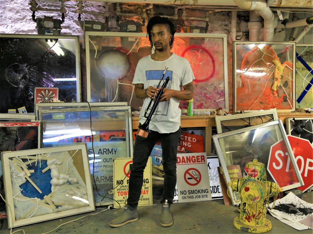 Justin Sterling. Studio portrait, Courtesy of @thestudioarchive 2019.